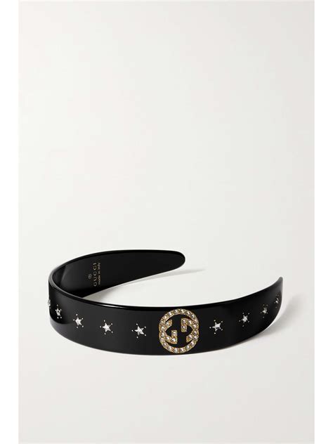 authentic gucci headband|Gucci headband with rhinestones.